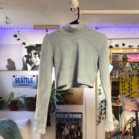 Motel Rocks size medium light blue turtle neck - Picture 1 of 3